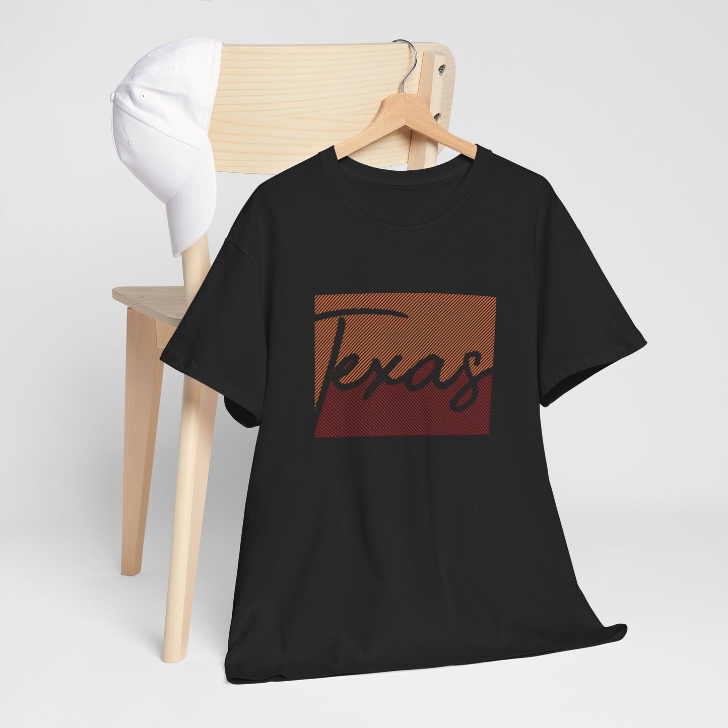 Texas Unisex Heavy Cotton Tee - Retro Style Tee for Texas Lovers