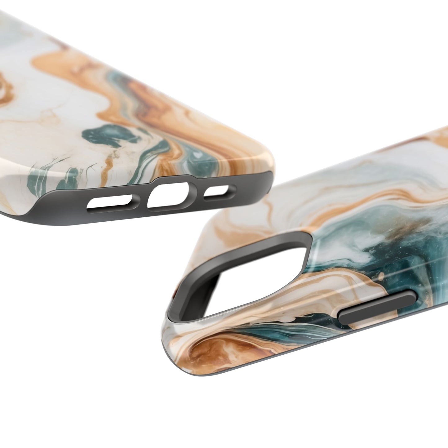 Stylish Magnetic Phone Cases, Abstract Marble Design for Everyday Use