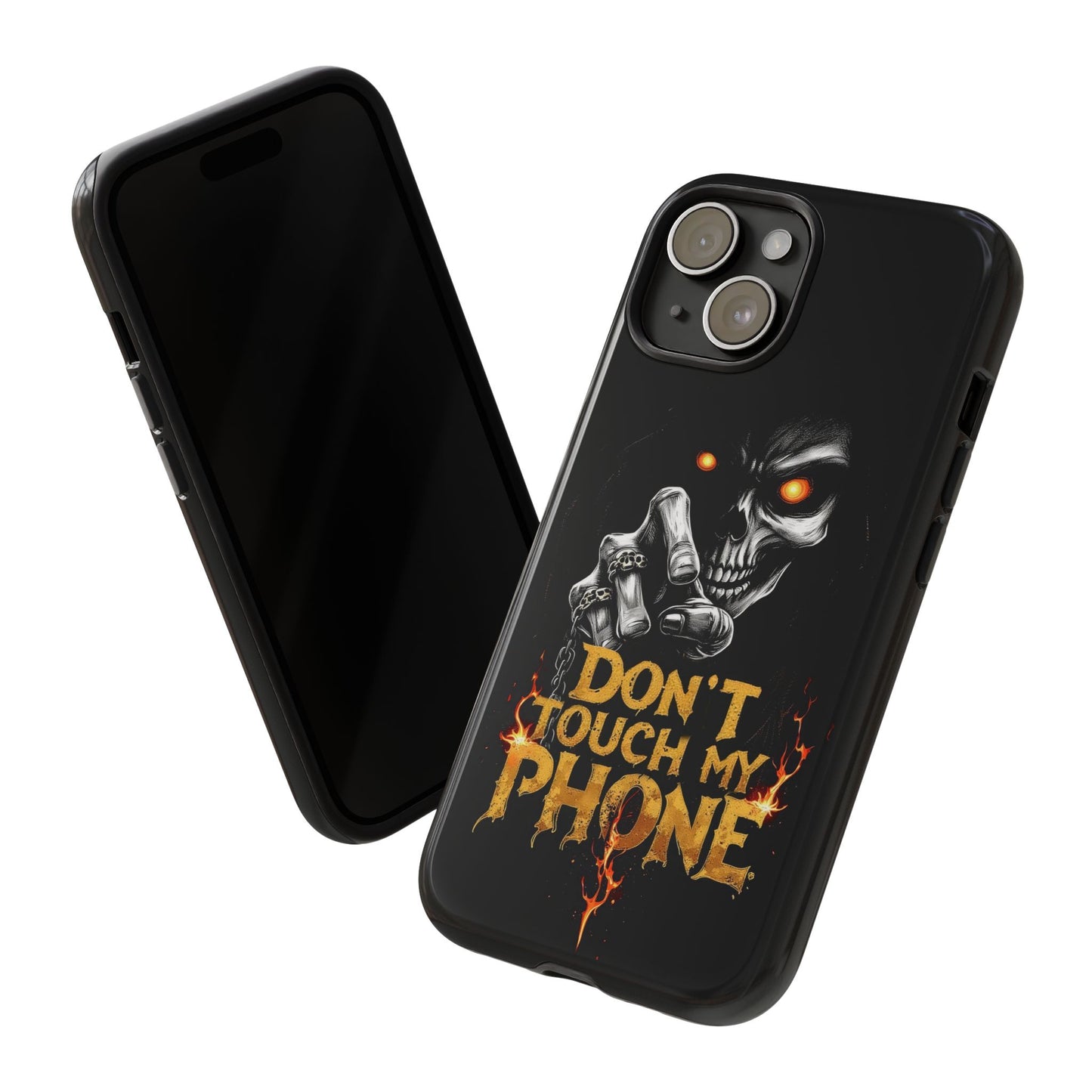 Skull iPhone Tough Cases, Don't Touch My Phone