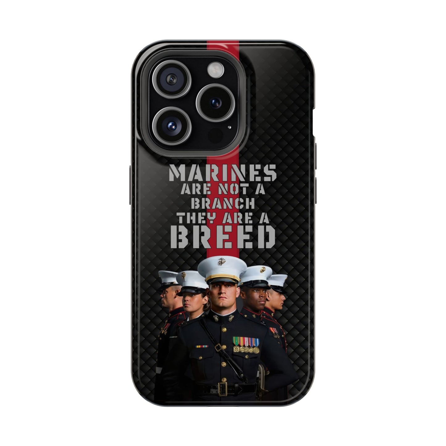Marines Magnetic Tough Case - "Not a Branch, a Breed" Military iPhone Cover