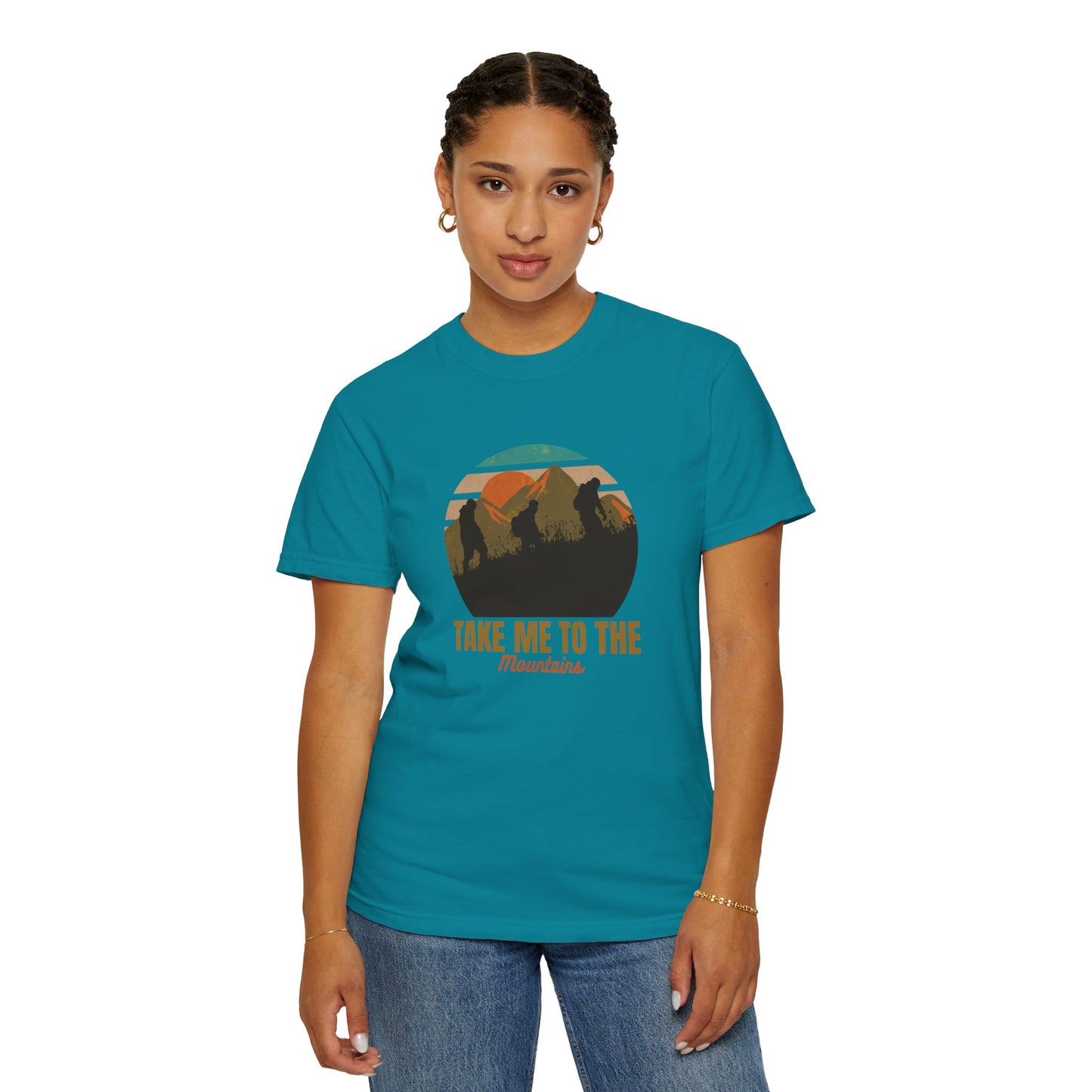 Take Me To The Mountains Unisex Garment-Dyed T-shirt