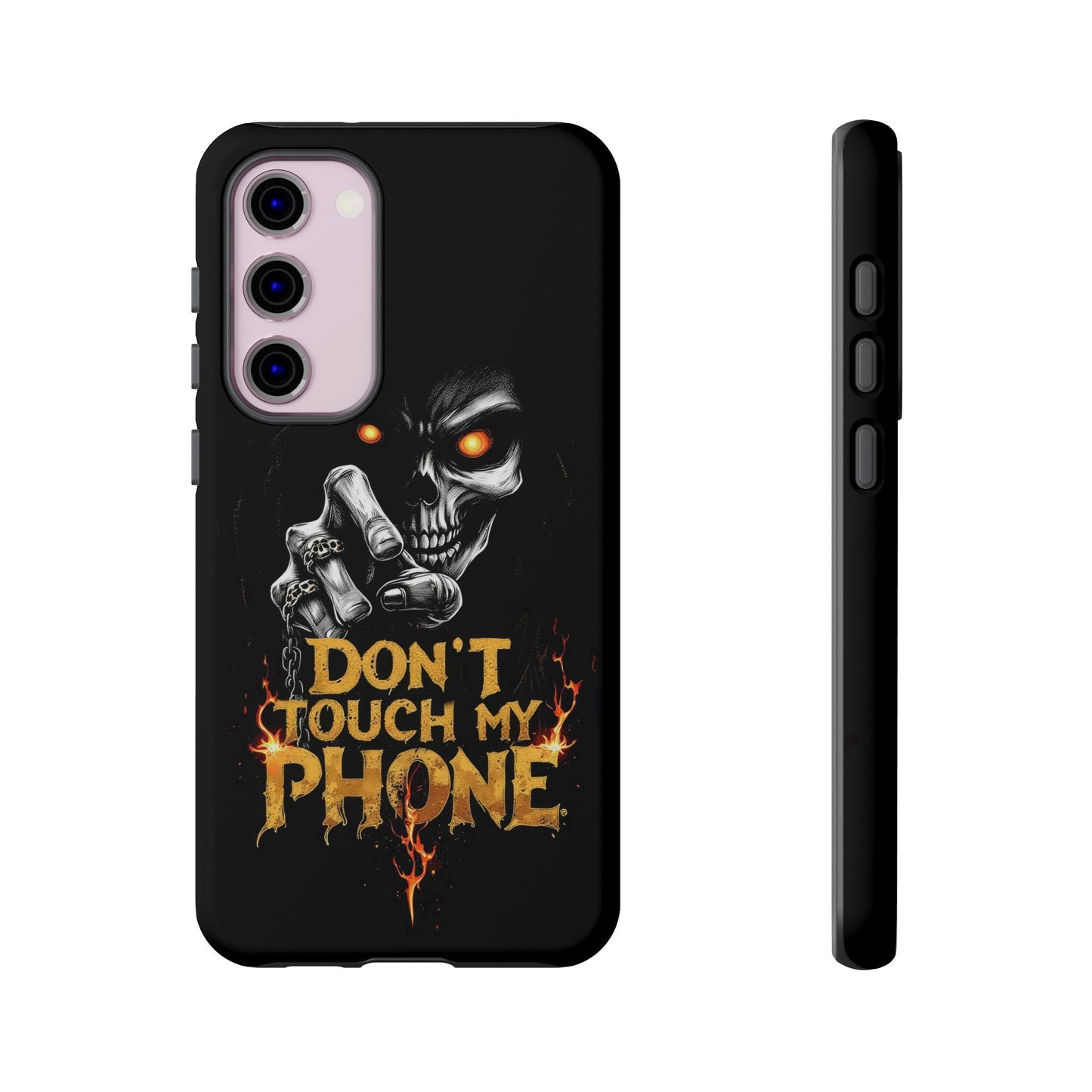 Skull Samsung Tough Cases, Don't Touch My Phone Cover,