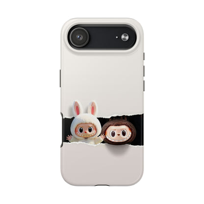 The Monsters Tough Case for iPhone Models and Variations – Dual Layer Protective Cover, Playful Design, Cute Mobile Accessory