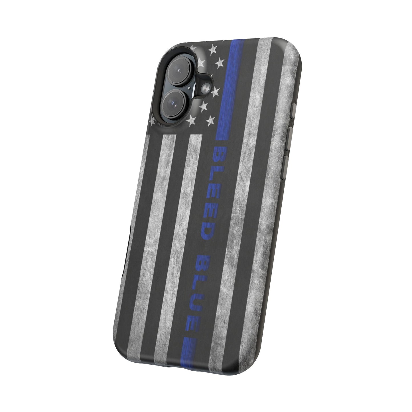 Police Magnetic Phone Cases, Bleed Blue