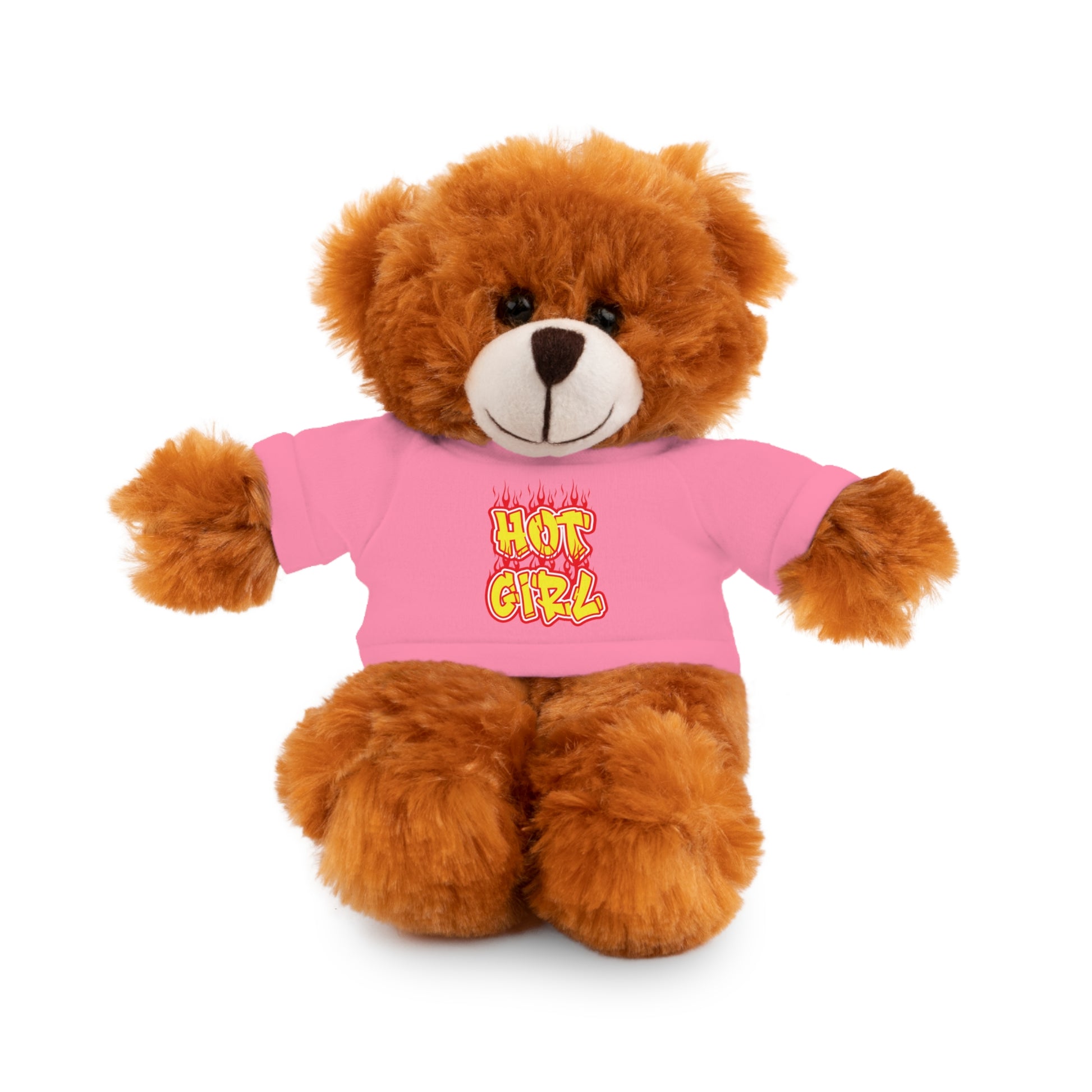 Cute Plush Animal with Hot Girl Tee for Birthdays, Baby Showers, Children, Gifts