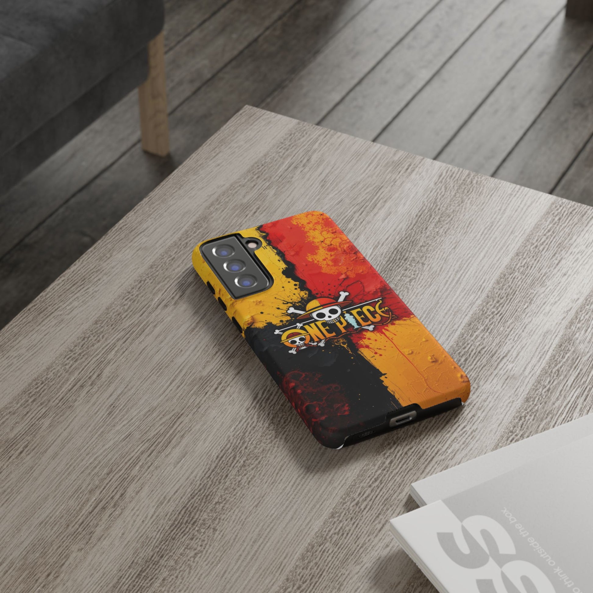 One Piece Samsung Tough Phone Case, Anime Vibrant Design