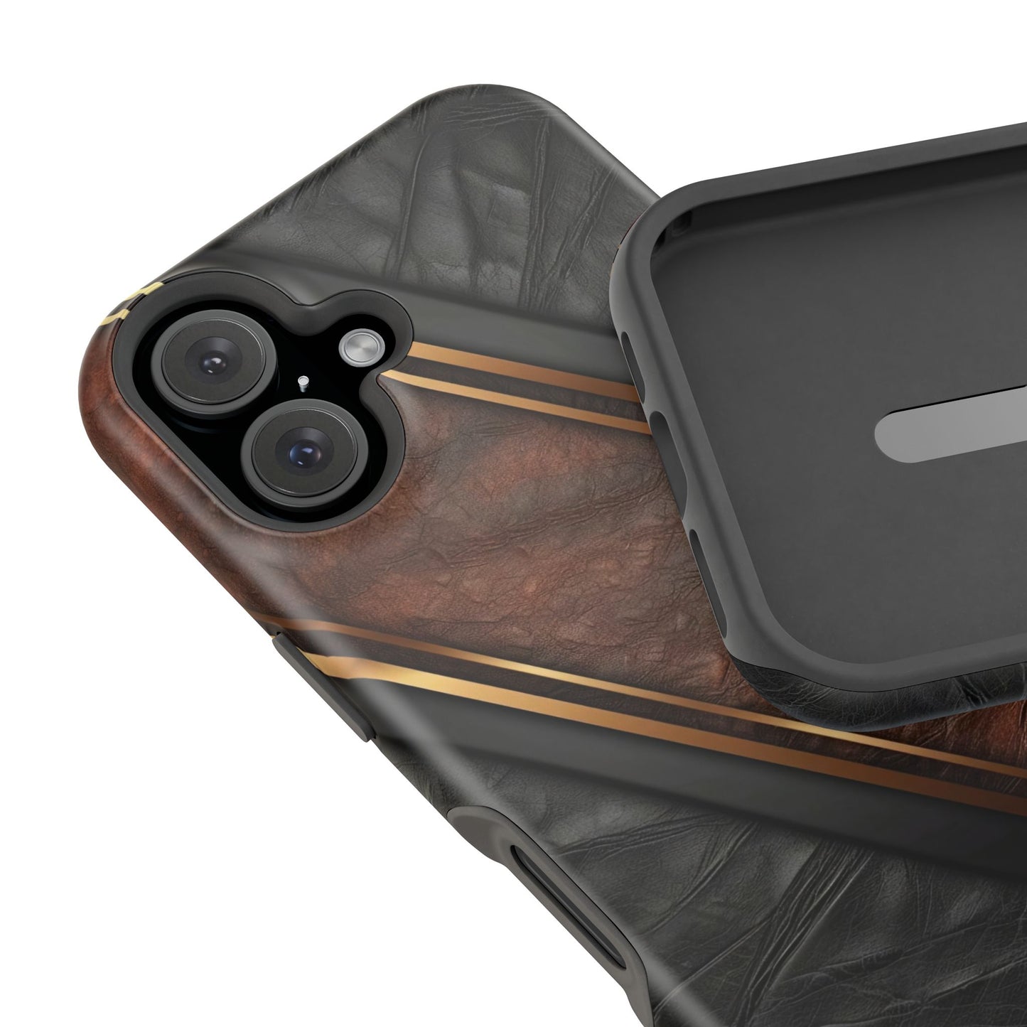 Stylish Leather Texture Magnetic Tough Cases