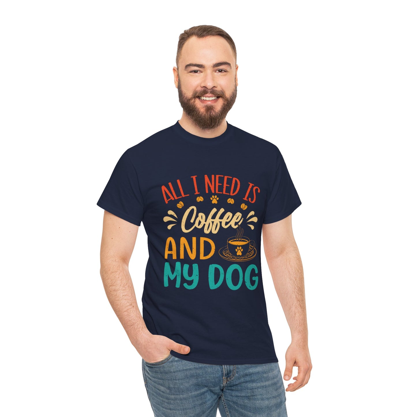 Coffee and Dog Lover Unisex Tee - Perfect Gift for Pet Owners