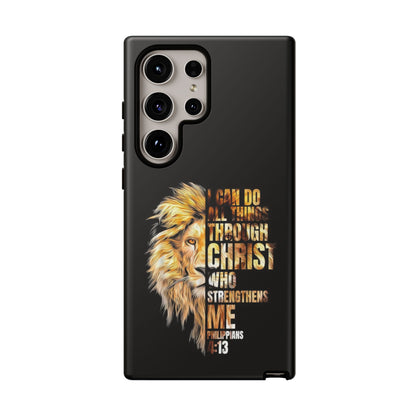 Inspirational Lion  Samsung Phone Case, Strength & Faith, Christian Accessories