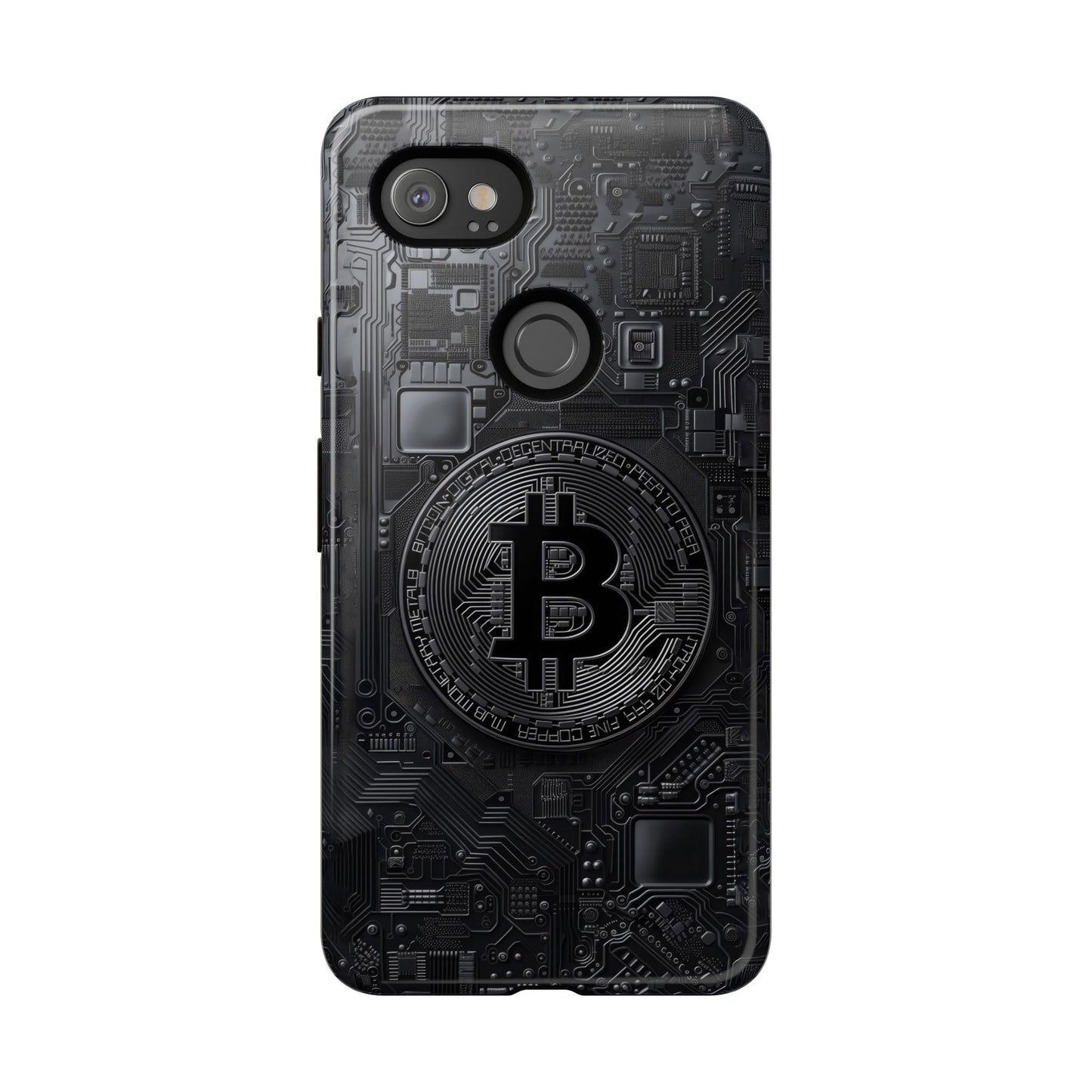 Bitcoin Google Pixel Tough Phone Case, Cryptocurrency Protection Cover