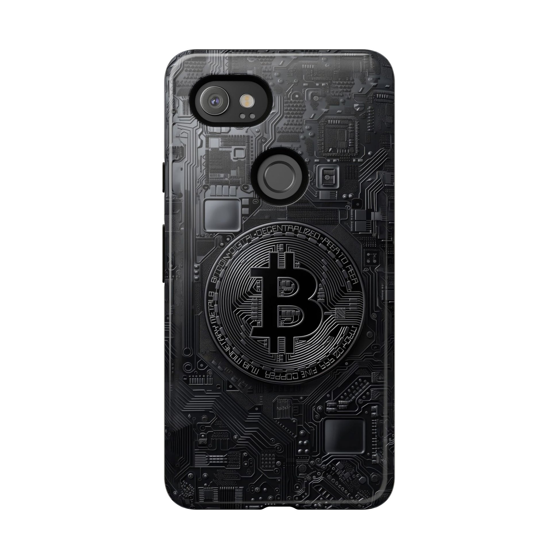 Bitcoin Google Pixel Tough Phone Case, Cryptocurrency Protection Cover