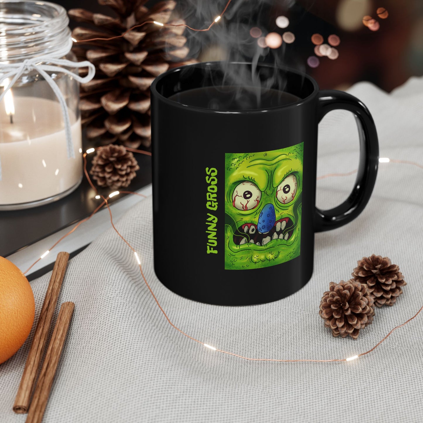 Funny Gross  Black Mug (11oz)