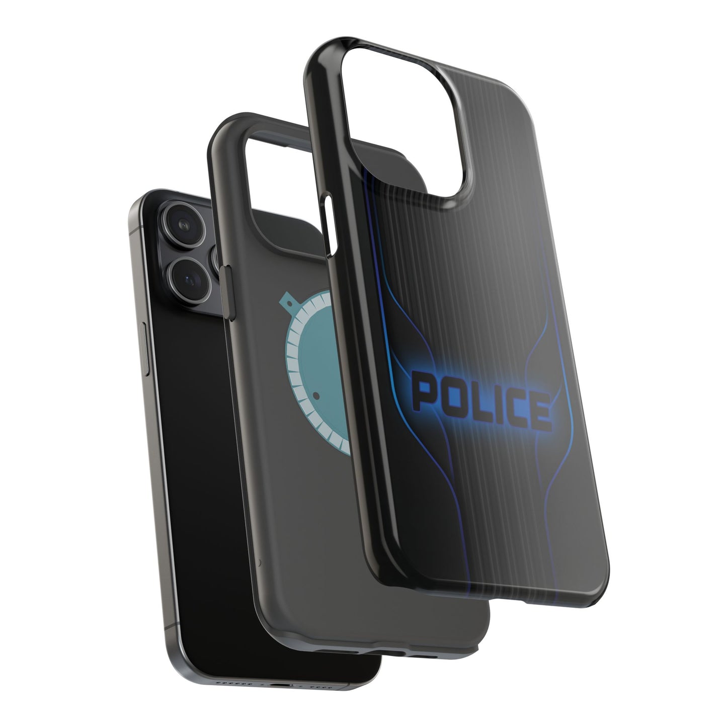 Police Magnetic Phone Cases, Blue Light