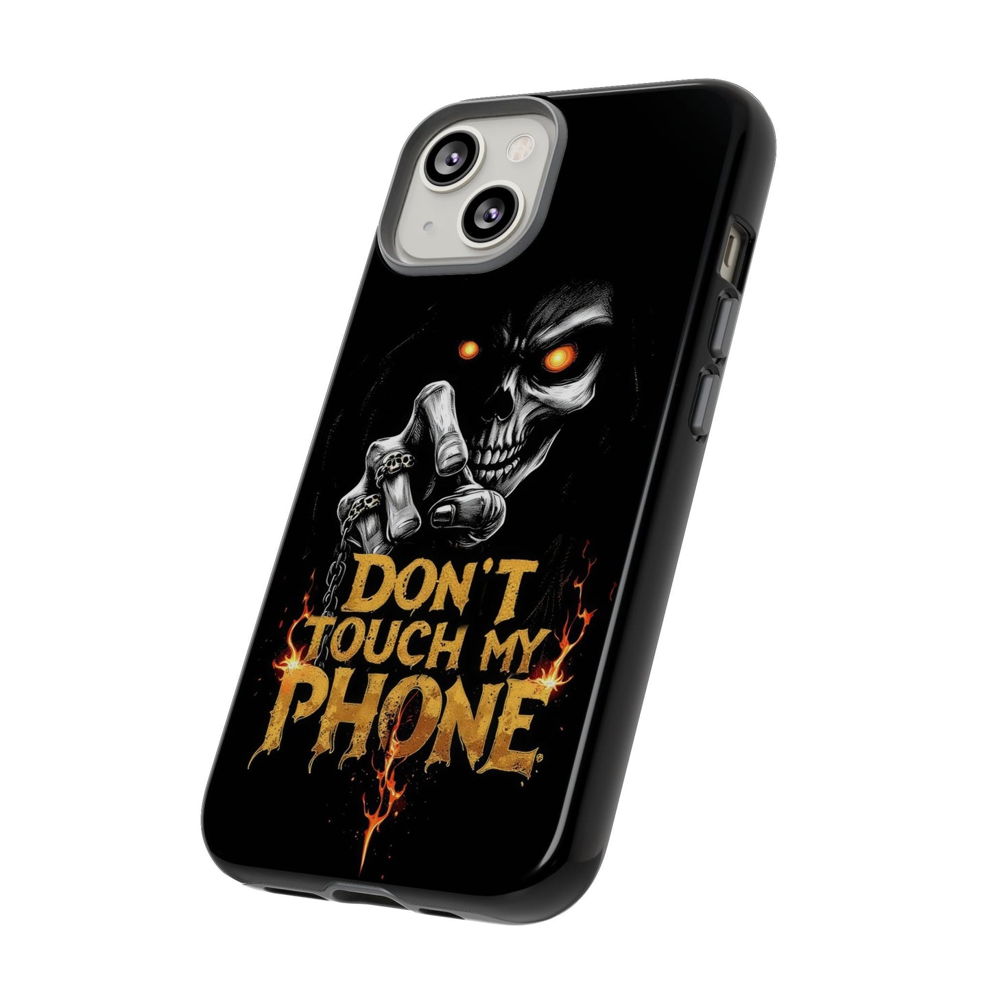 Skull iPhone Tough Cases, Don't Touch My Phone