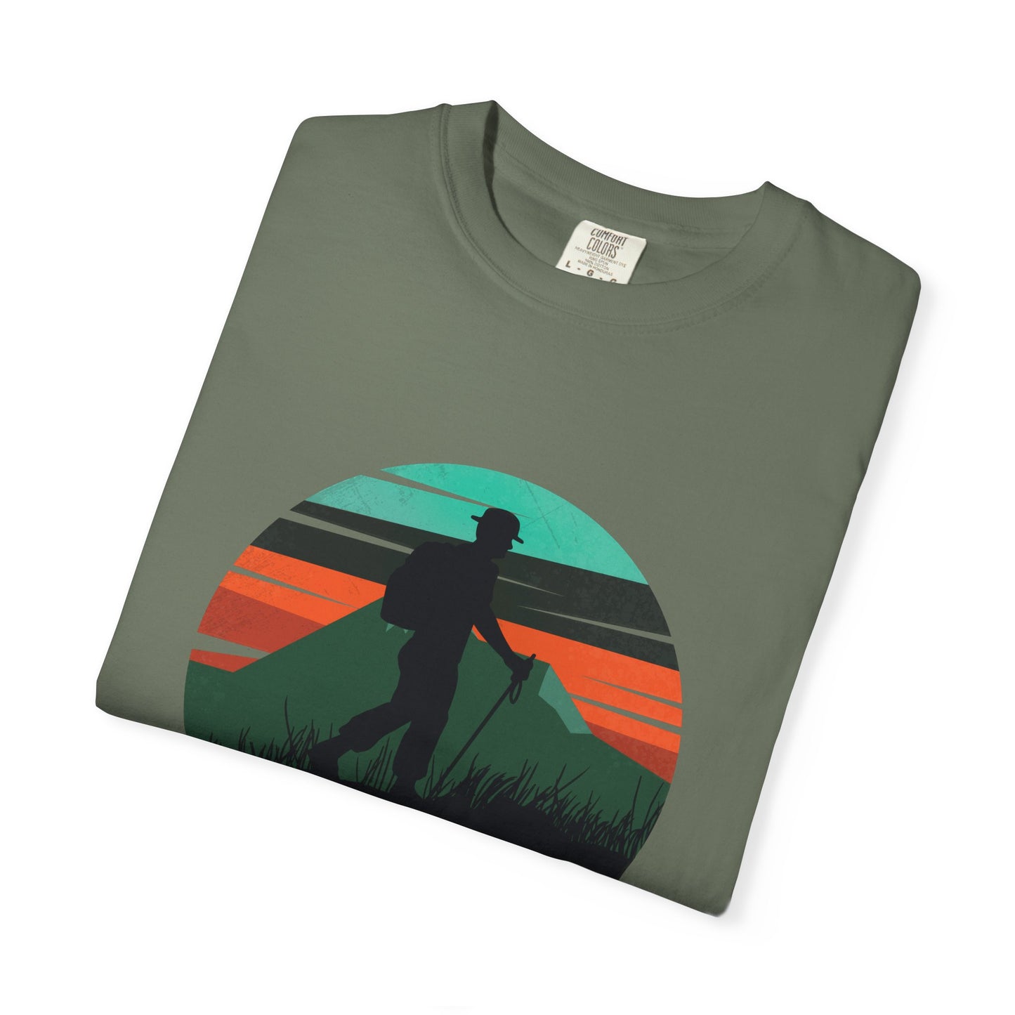 Camiseta unisex teñida Born To Hike