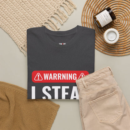 Warning I Steal Hearts Tee
