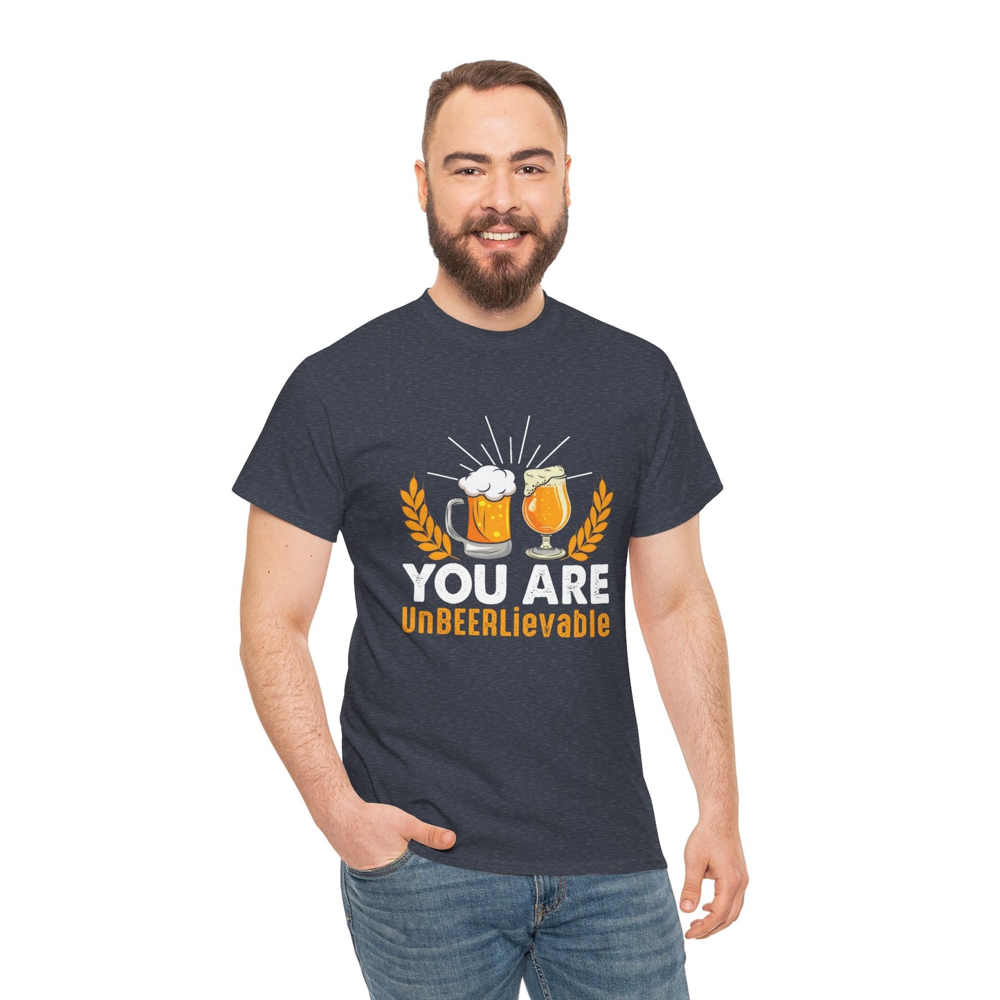 Funny Beer Slogan Tee, You Are UnBEERLievable