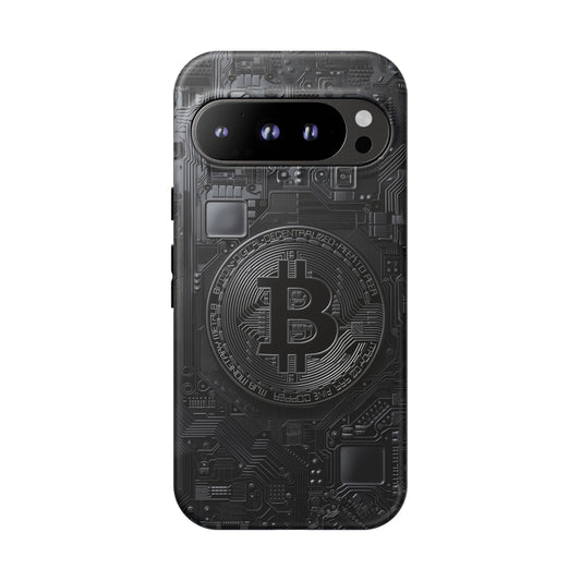 Bitcoin Google Pixel Tough Phone Case, Cryptocurrency Protection Cover