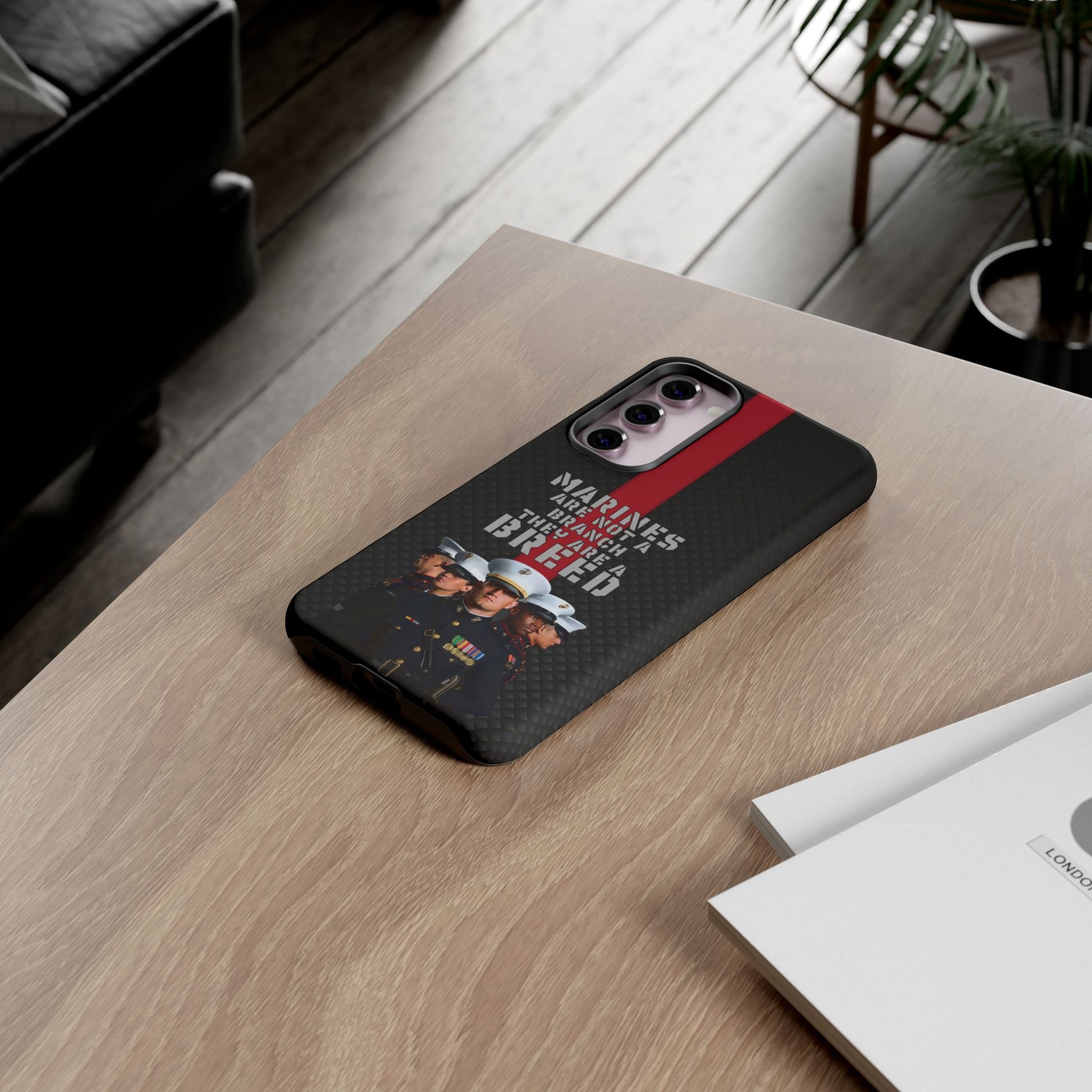 Marine Corps Samsung Tough Phone Case - Proud Military Supporter