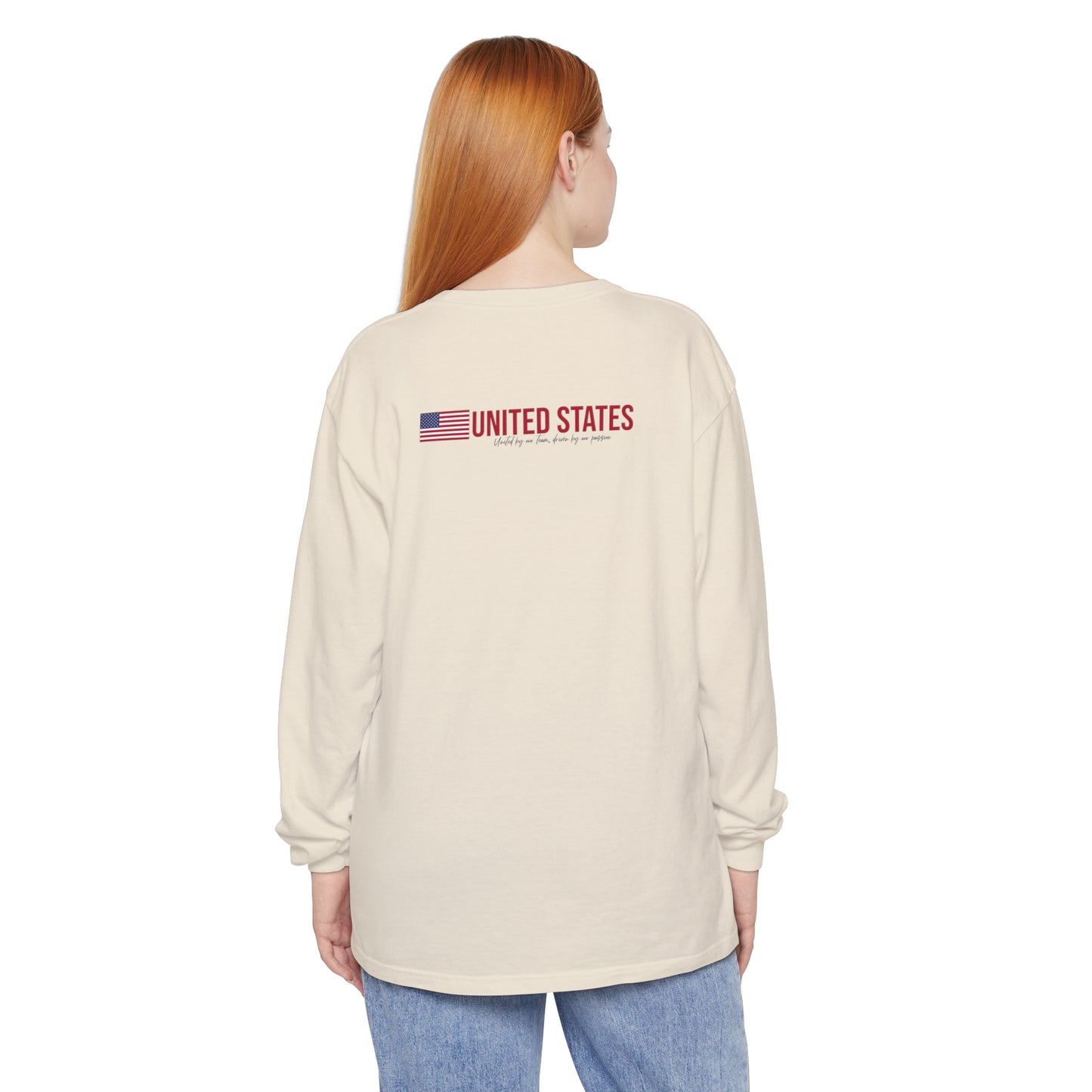 One Nation, One Dream Unisex Garment-dyed Long Sleeve T-Shirt