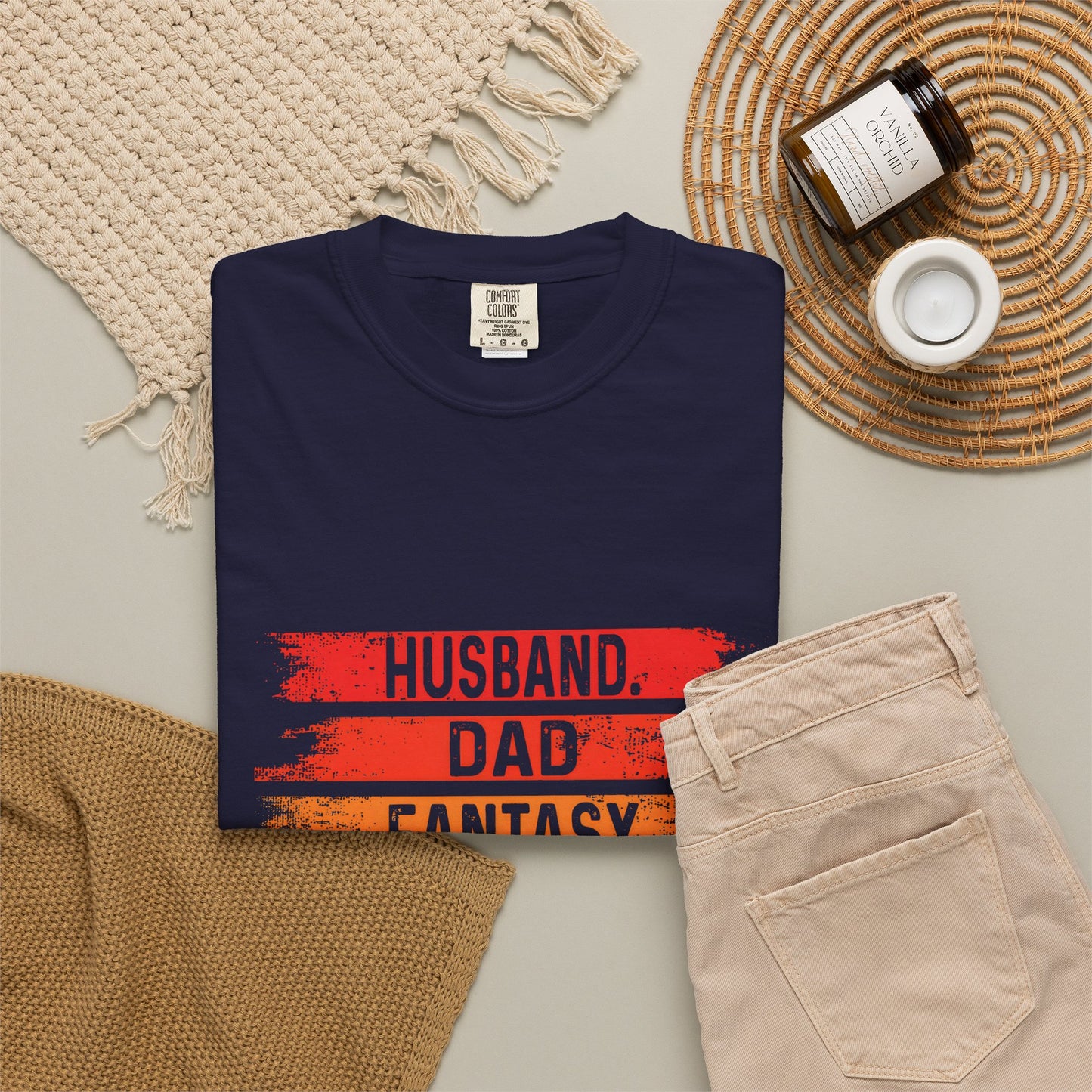 Fantasy Football Legend T-Shirt for Dads - Unisex Garment-Dyed Tee