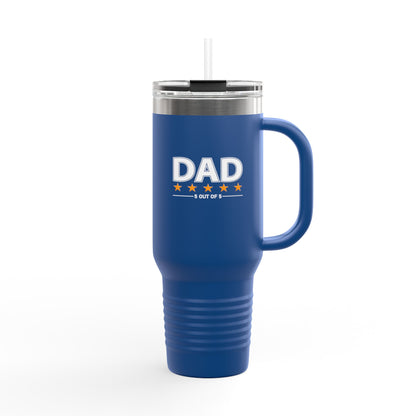 Dad 5 out of 5 40oz Insulated Travel Mug