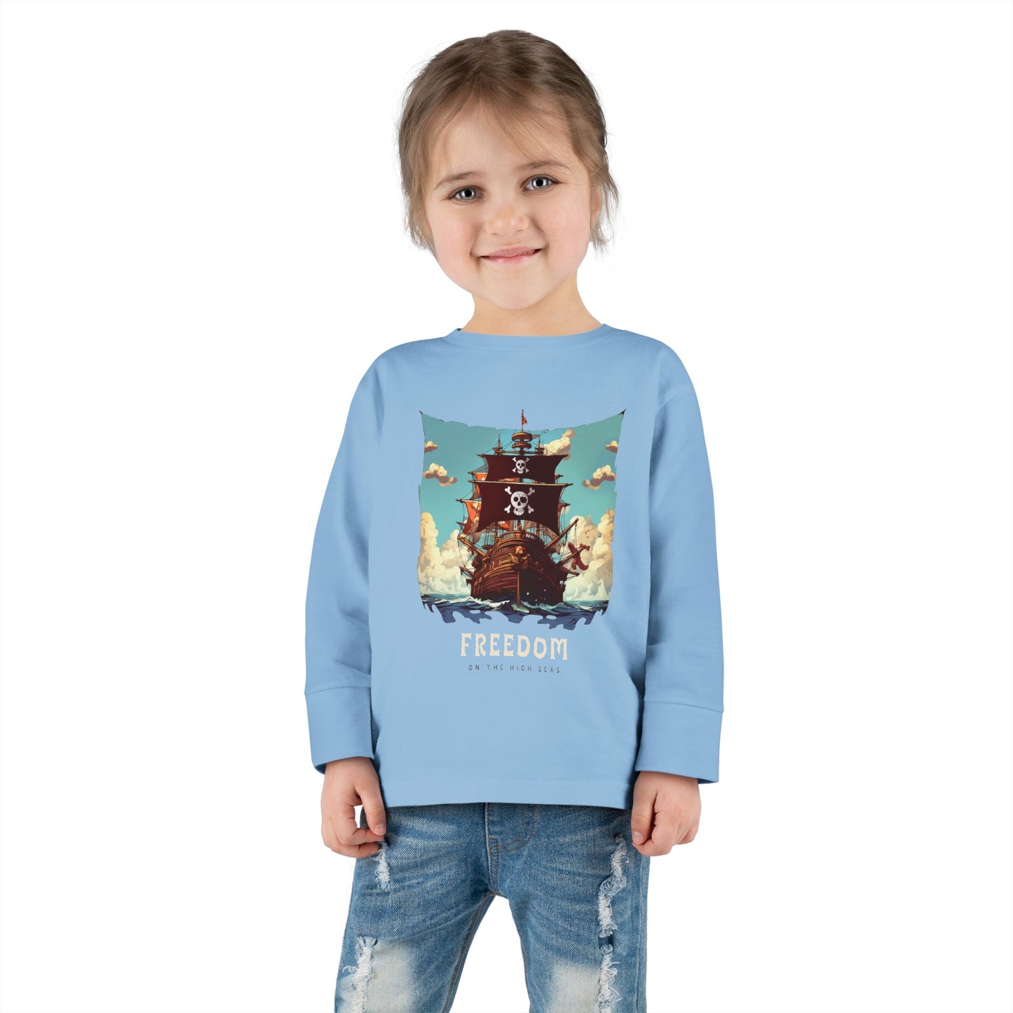 Freedom On The High Seas Toddler Long Sleeve Tee