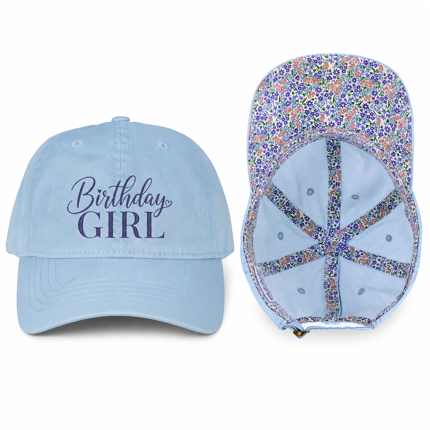 Birthday Girl Women’s Pigment-Dyed Cap – Embroidered Vintage Baseball Hat