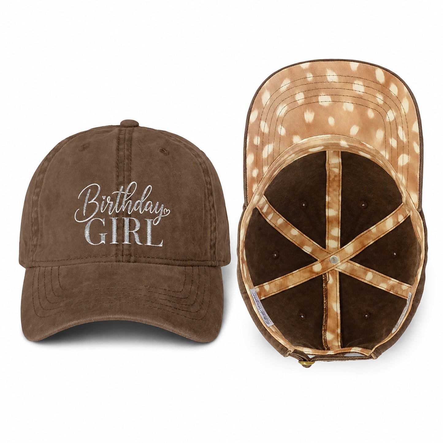 Birthday Girl Women’s Pigment-Dyed Cap – Embroidered Vintage Baseball Hat