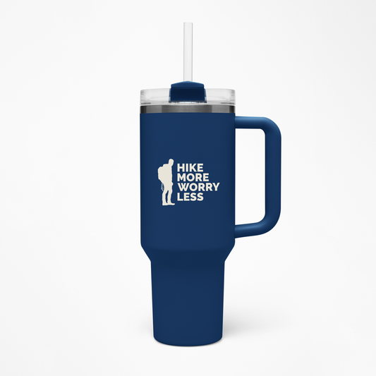 Hike More Worry Less Insulated Travel Mug, 40oz