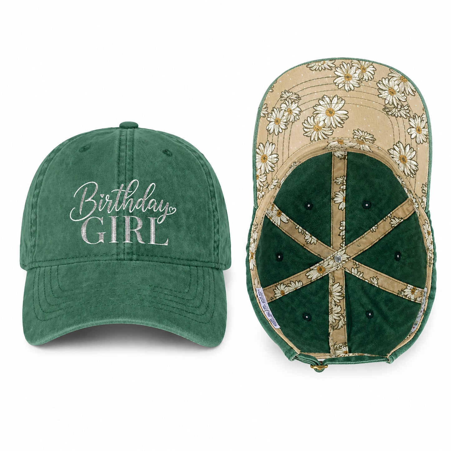 Birthday Girl Women’s Pigment-Dyed Cap – Embroidered Vintage Baseball Hat