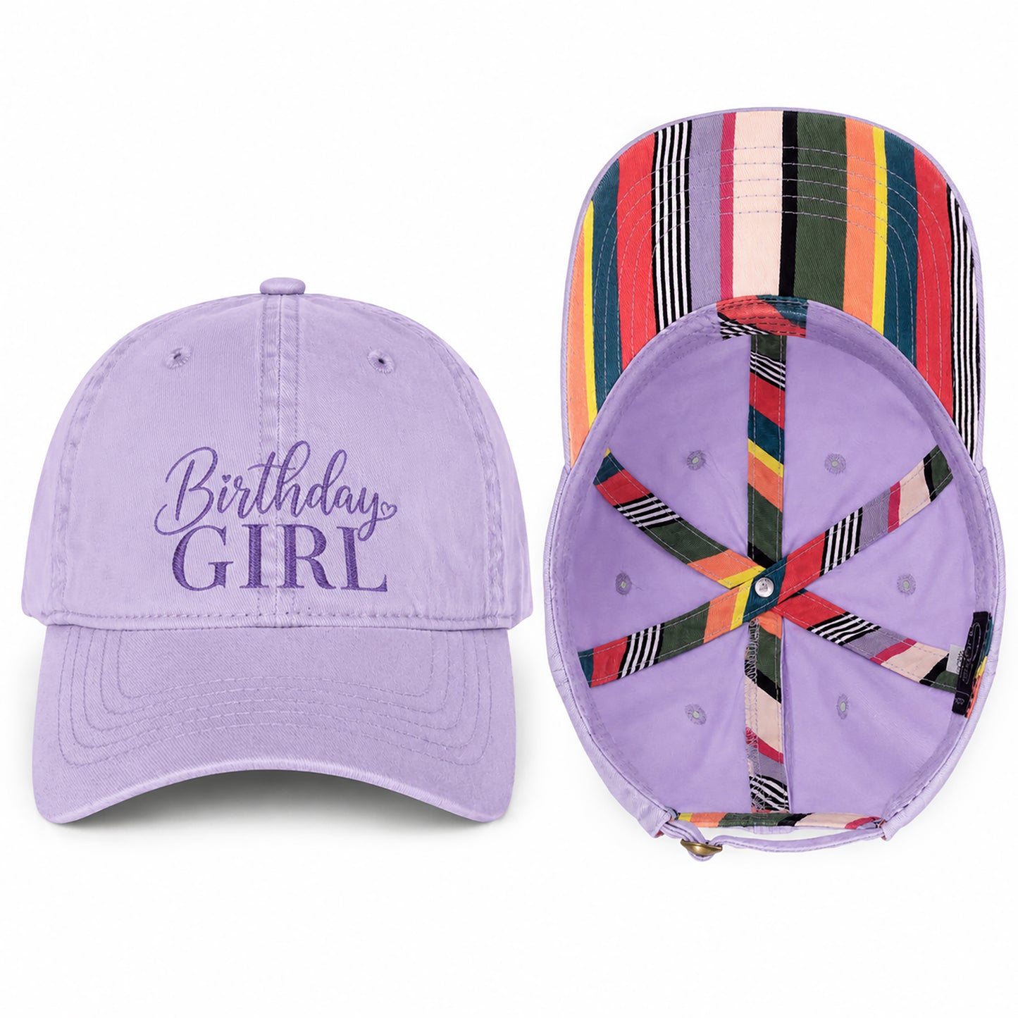 Birthday Girl Women’s Pigment-Dyed Cap – Embroidered Vintage Baseball Hat