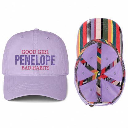 Custom Embroidery Women’s Pigment-Dyed Baseball Cap with Fashion Undervisor
