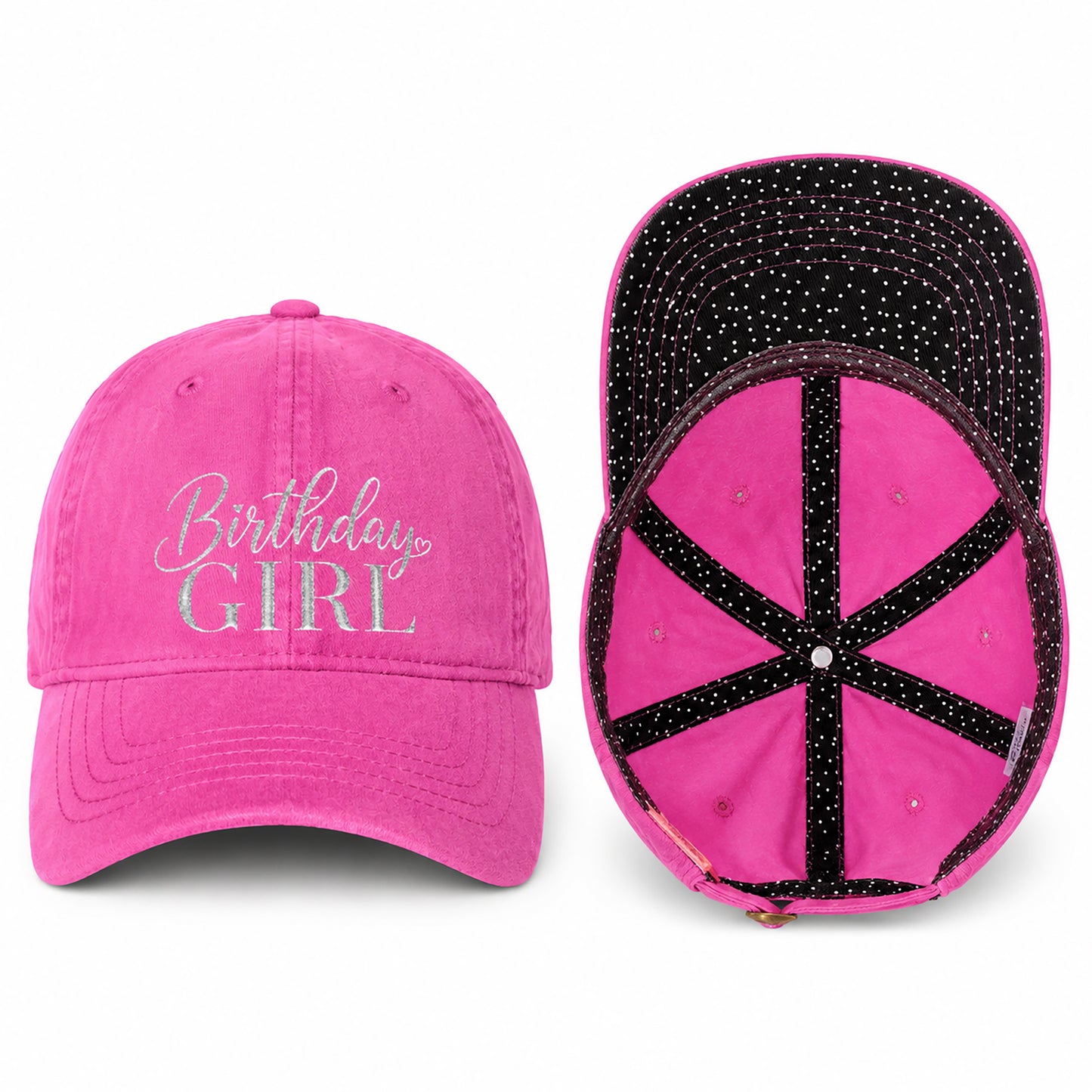 Birthday Girl Women’s Pigment-Dyed Cap – Embroidered Vintage Baseball Hat