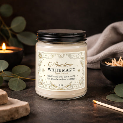 White Magic ‘Abundance’ Scented Soy Candle — 9oz