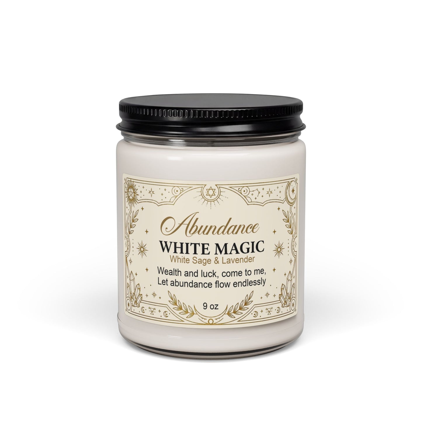 White Magic ‘Abundance’ Scented Soy Candle — 9oz