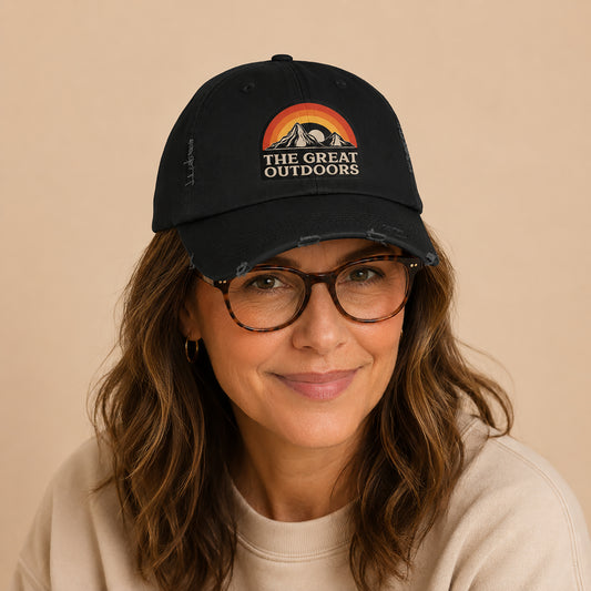 The Great Outdoors Unisex Distressed Cap