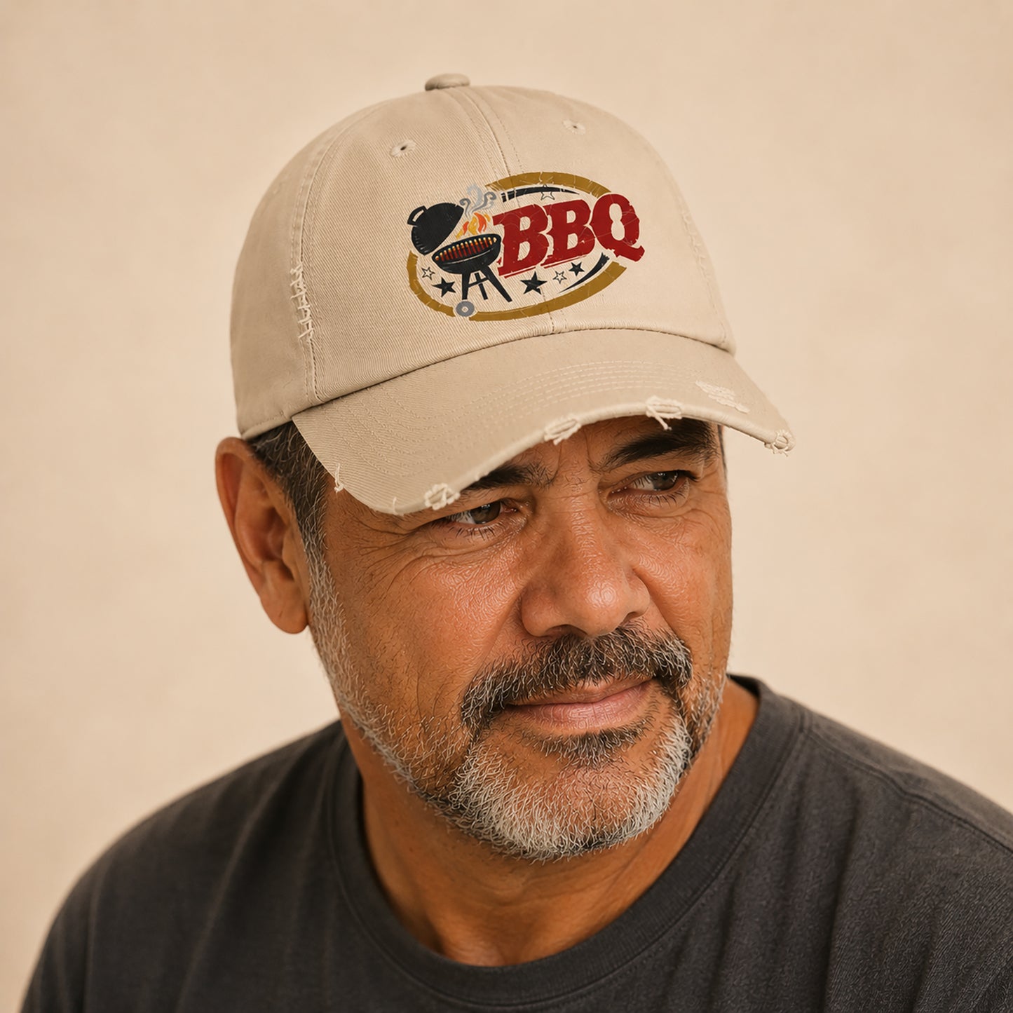 Unisex Distressed BBQ Cap - Perfect for Grill Lovers