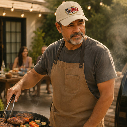 Unisex Distressed BBQ Cap - Perfect for Grill Lovers