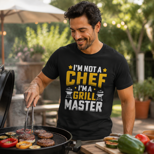 Grill Master Unisex Heavy Cotton Tee - Perfect Gift for BBQ Lovers