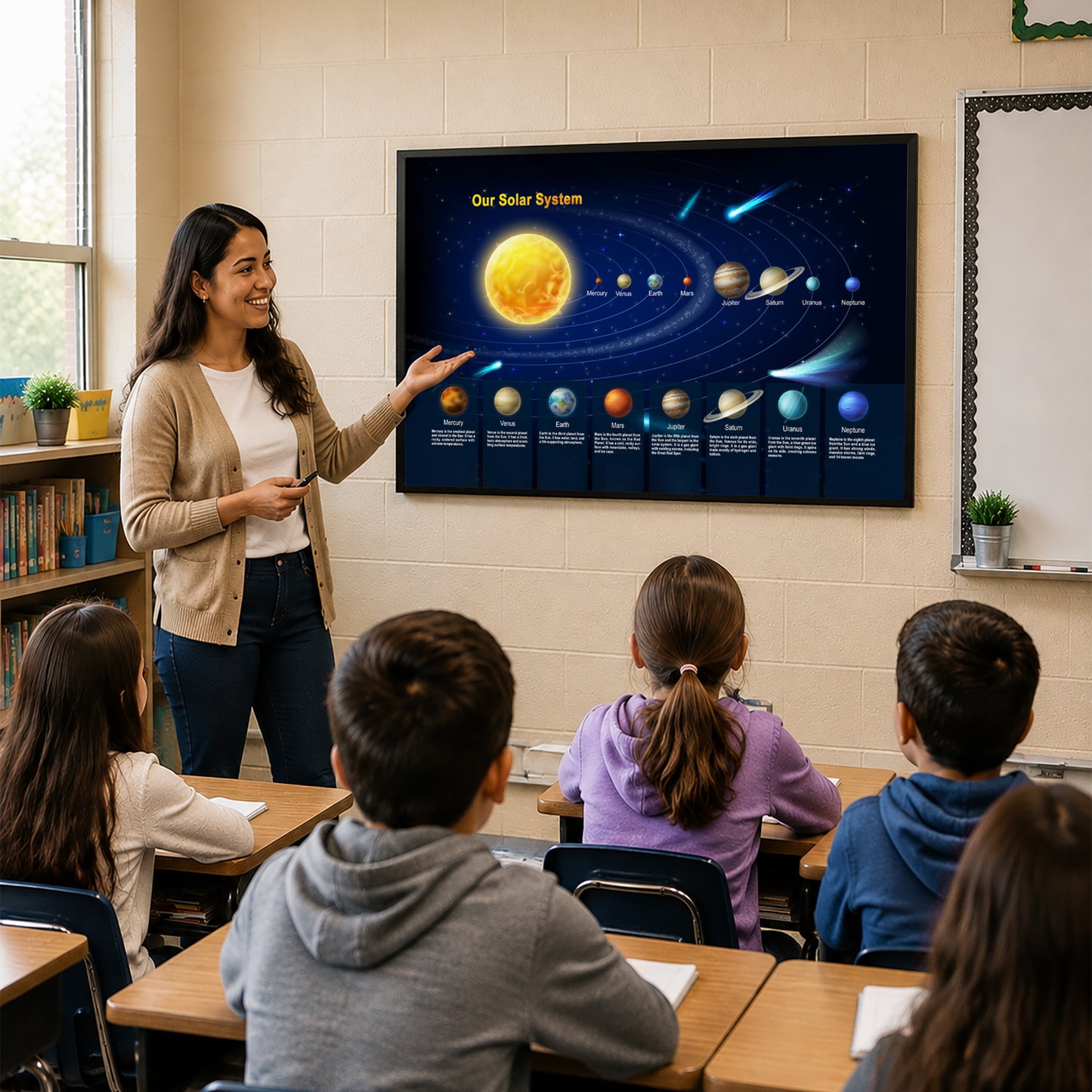 Solar System Poster - Educational Space Wall Art