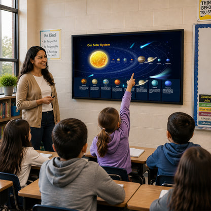 Solar System Poster - Educational Space Wall Art