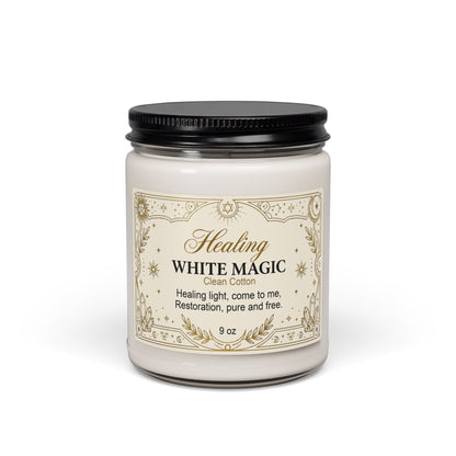 Healing White Magic Scented Soy Candle  –  9 oz
