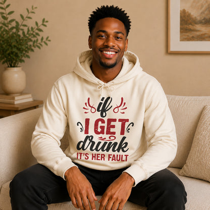Playful Lightweight Hooded Sweatshirt, Perfect for Parties