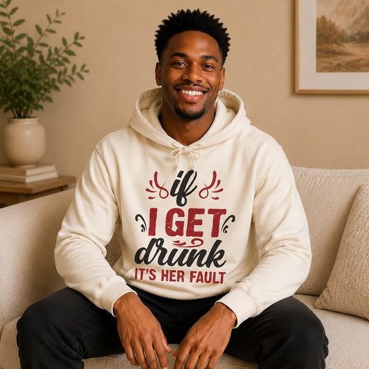Playful Lightweight Hooded Sweatshirt, Perfect for Parties