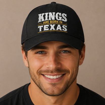 Custom Embroidered Dad Cap – "Kings Are Born In..."