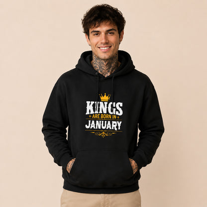 Custom Birthday Hoodie – "Kings Are Born In..."