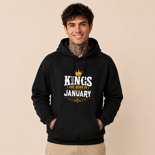 Custom Birthday Hoodie – "Kings Are Born In..."