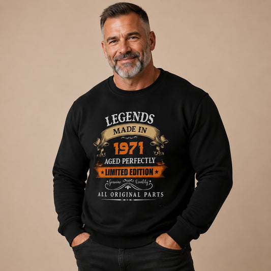 Legends Made In Custom Birthday Sweatshirt