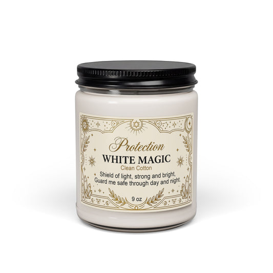 White Magic Protection Scented Soy Candle - 9 oz